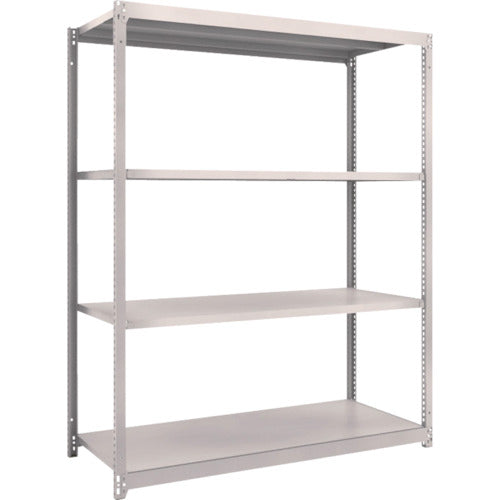 TRUSCO スチールラック M1.5型軽中量棚 1460×595×H1800 4段単体 ネオグレー