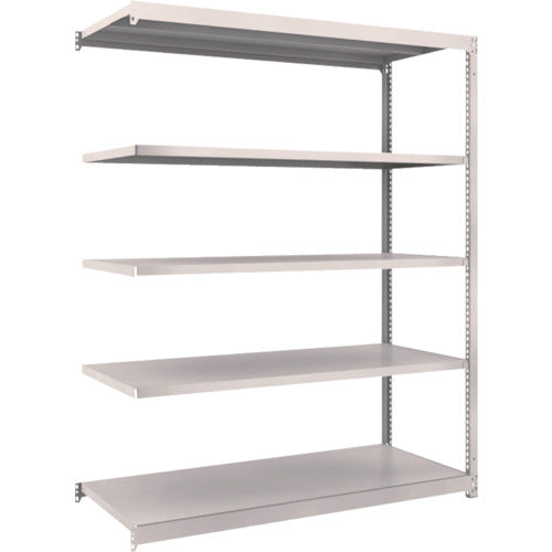TRUSCO スチールラック M1.5型軽中量棚 1460×595×H1800 5段連結 ネオグレー