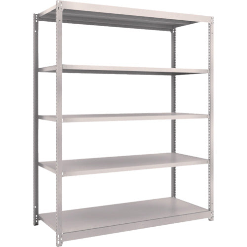 TRUSCO スチールラック M1.5型軽中量棚 1460×595×H1800 5段単体 ネオグレー