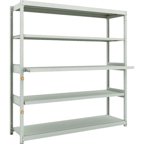 TRUSCO スチールラック M1.5型軽中量棚 1760X450XH1800 5段うちスライド2段 単体