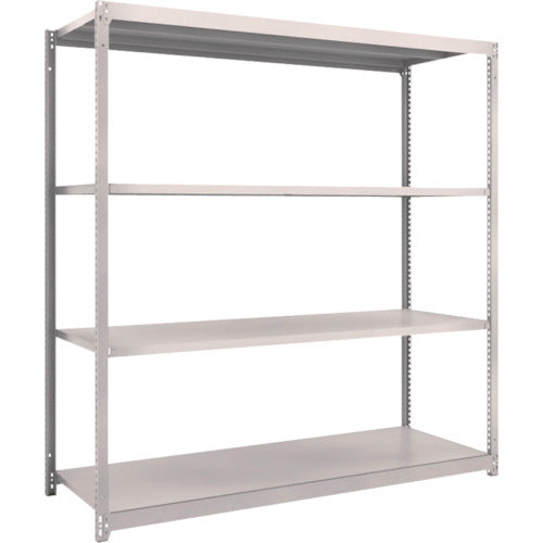 TRUSCO スチールラック M1.5型軽中量棚 1760×595×H1800 4段単体 ネオグレー
