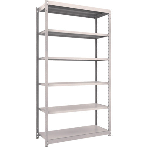 TRUSCO スチールラック M1.5型軽中量棚 1160×445×H2100 6段単体 ネオグレー