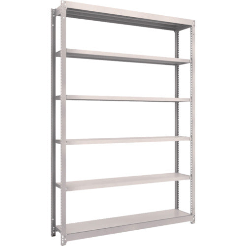 TRUSCO スチールラック M1.5型軽中量棚 1460×295×H2100 6段単体 ネオグレー