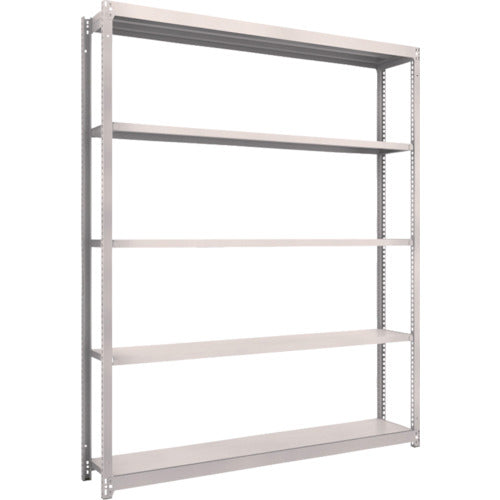 TRUSCO スチールラック M1.5型軽中量棚 1760X295XH2100 5段単体 ネオグレー