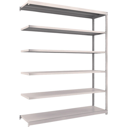 TRUSCO スチールラック M1.5型軽中量棚 1760×445×H2100 6段連結 ネオグレー