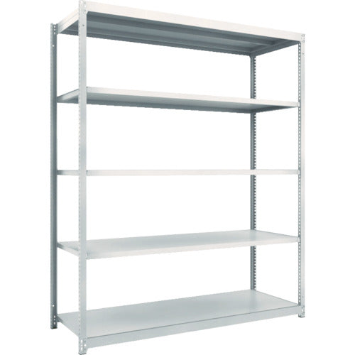 TRUSCO スチールラック M1.5型軽中量棚 1760X595XH2100 5段単体 ネオグレー