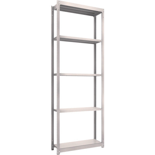 TRUSCO スチールラック M1.5型軽中量棚 860X295XH2400 5段単体 ネオグレー