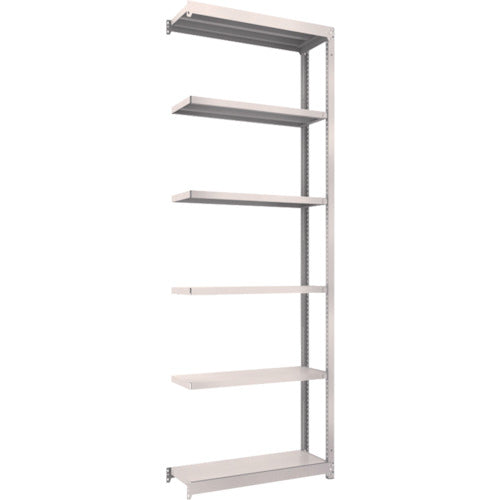 TRUSCO スチールラック M1.5型軽中量棚 860×295×H2400 6段連結 ネオグレー