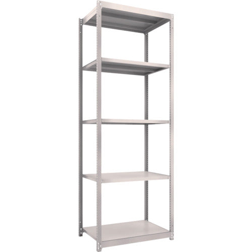TRUSCO スチールラック M1.5型軽中量棚 860X595XH2400 5段単体 ネオグレー