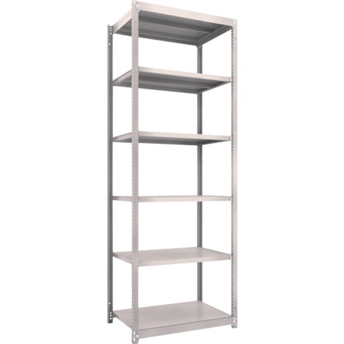 TRUSCO スチールラック M1.5型軽中量棚 860×595×H2400 6段単体 ネオグレー