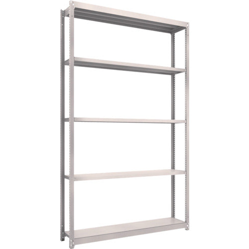 TRUSCO スチールラック M1.5型軽中量棚 1460X295XH2400 5段単体 ネオグレー