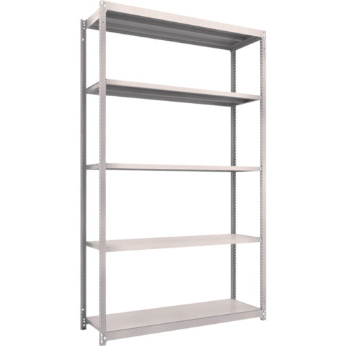 TRUSCO スチールラック M1.5型軽中量棚 1460X445XH2400 5段単体 ネオグレー