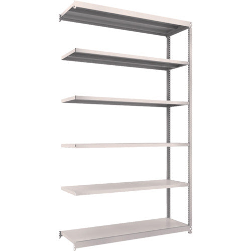 TRUSCO スチールラック M1.5型軽中量棚 1460×445×H2400 6段連結 ネオグレー
