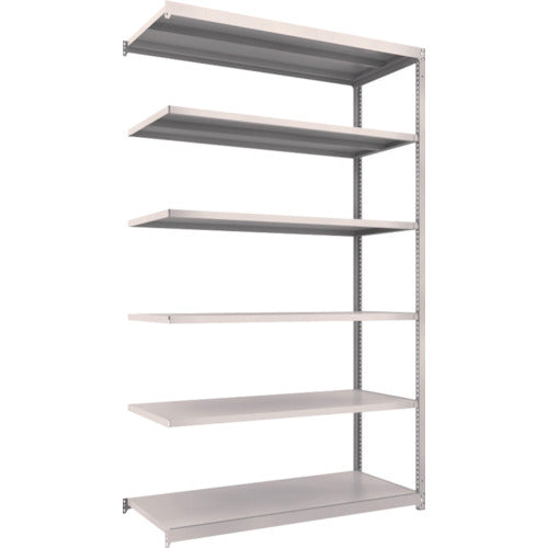 TRUSCO スチールラック M1.5型軽中量棚 1460×595×H2400 6段連結 ネオグレー