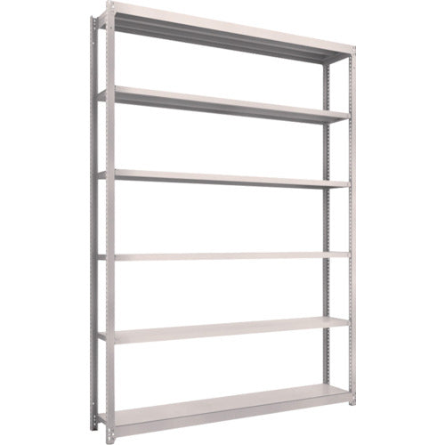 TRUSCO スチールラック M1.5型軽中量棚 1760×295×H2400 6段単体 ネオグレー