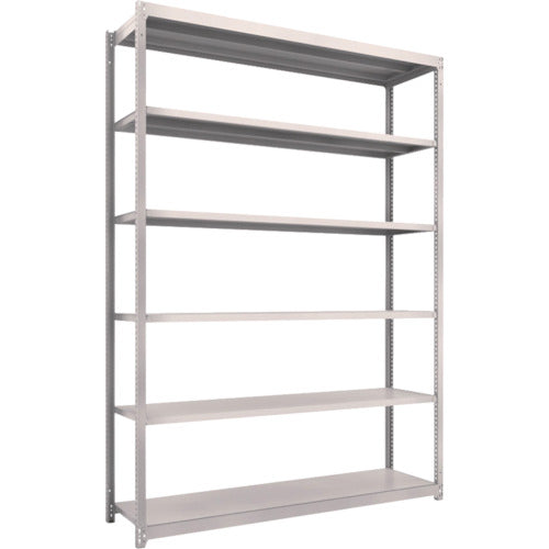 TRUSCO スチールラック M1.5型軽中量棚 1760×445×H2400 6段単体 ネオグレー