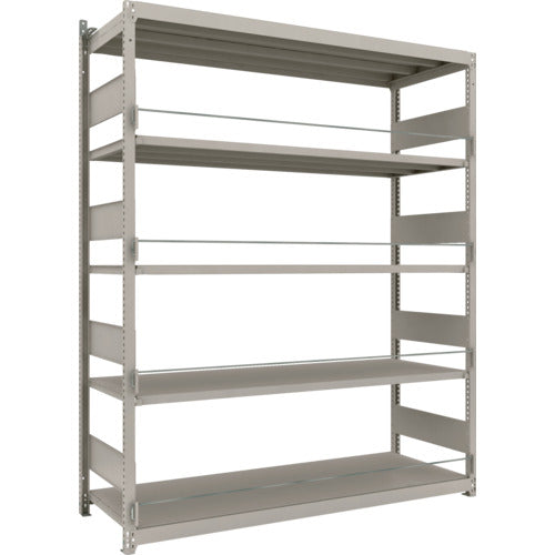 TRUSCO 災害備蓄ラック スチールラック M1.5型 W1760×D595×H2100 5段 単体