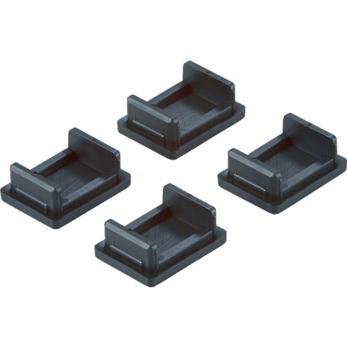 TRUSCO スチールラックM1.5型軽中量棚用樹脂ベース 4個入