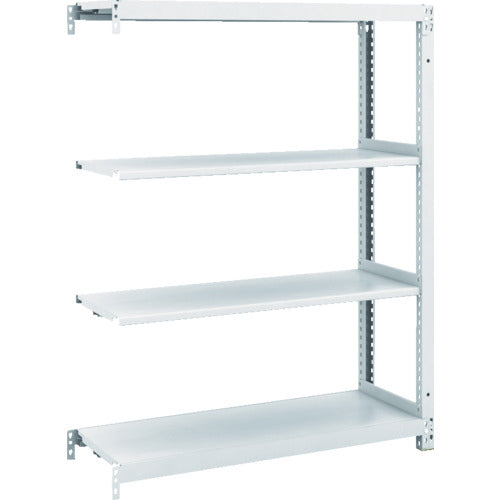 TRUSCO スチールラック M1型抗菌塗装ボルトレス軽量棚900X320XH1200 4段 連結