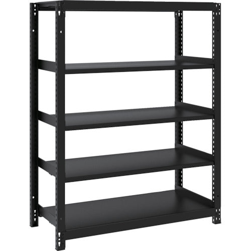 TRUSCO スチールラック M1型ボルトレス軽量棚900X420XH1200 5段 サテンブラック