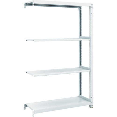 TRUSCO スチールラック M1型抗菌塗装ボルトレス軽量棚900X320XH1500 4段 連結