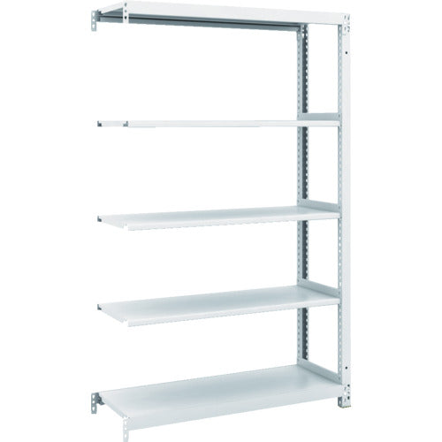 TRUSCO スチールラック M1型抗菌塗装ボルトレス軽量棚900X320XH1500 5段 連結