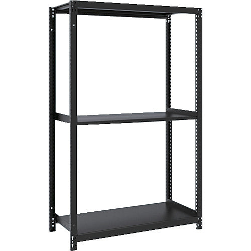 TRUSCO スチールラック M1型ボルトレス軽量棚900X420XH1500 3段 サテンブラック