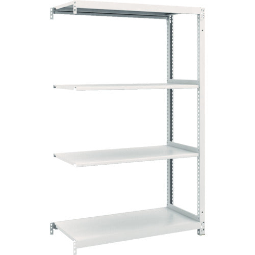 TRUSCO スチールラック M1型抗菌塗装ボルトレス軽量棚900X420XH1500 4段 連結