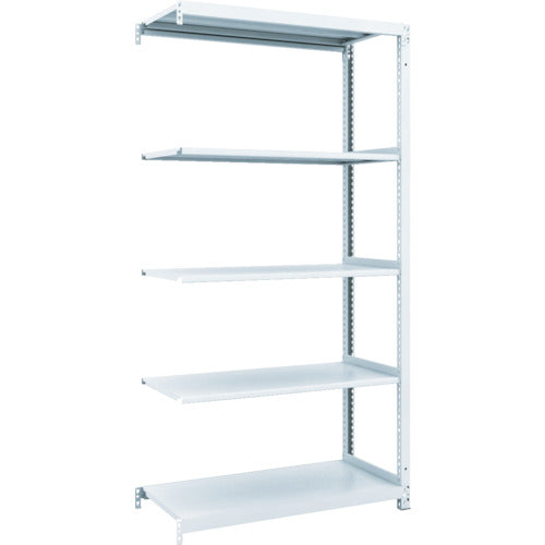 TRUSCO スチールラック M1型抗菌塗装ボルトレス軽量棚900X420XH1800 5段 連結