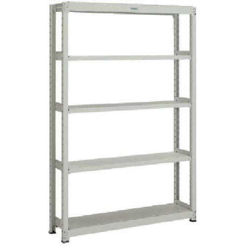 TRUSCO スチールラック M2型軽中量棚 860X300XH1200 5段 単体 ネオグレー