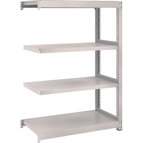 TRUSCO スチールラック M2型軽中量棚 860×450×H1200 4段 連結 ネオグレー