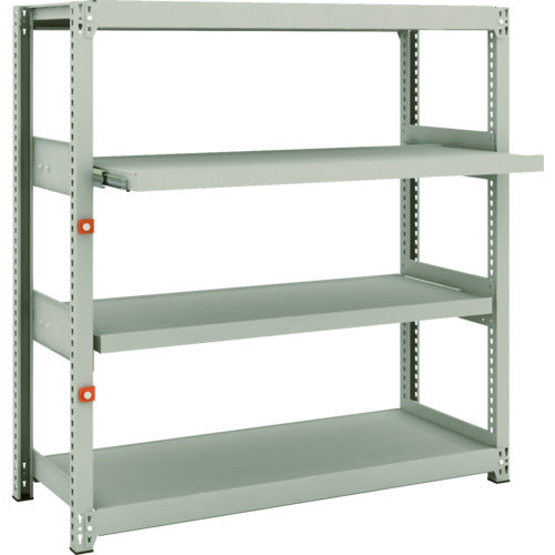 TRUSCO スチールラック M2型軽中量棚 1160X450XH1200 4段うちスライド2段 単体