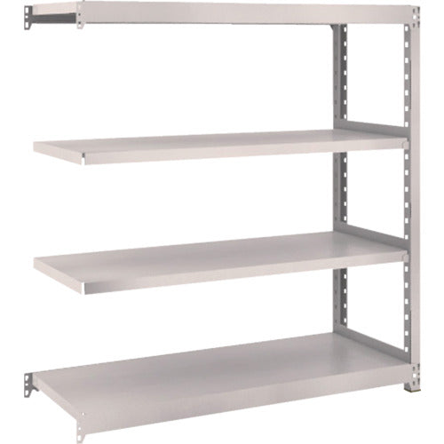 TRUSCO スチールラック M2型軽中量棚 1160×450×H1200 4段 連結 ネオグレー