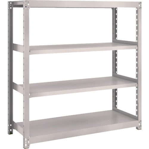 TRUSCO スチールラック M2型軽中量棚 1160×450×H1200 4段 単体 ネオグレー