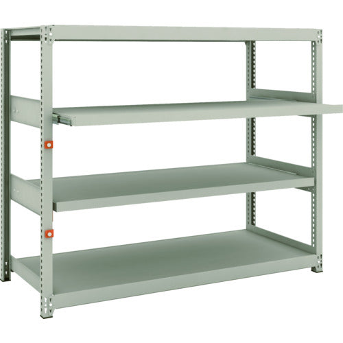 TRUSCO スチールラック M2型軽中量棚 1460X600XH1200 4段うちスライド2段 単体