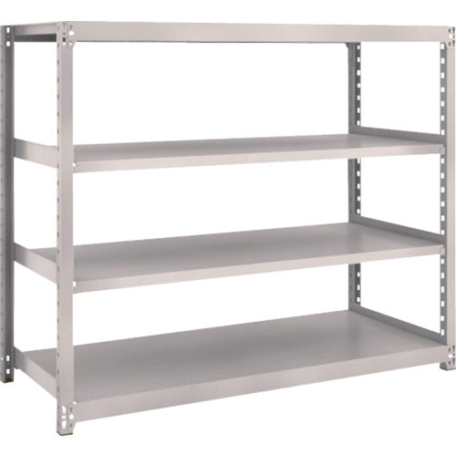 TRUSCO スチールラック M2型軽中量棚 1460×880×H1200 4段 単体 ネオグレー