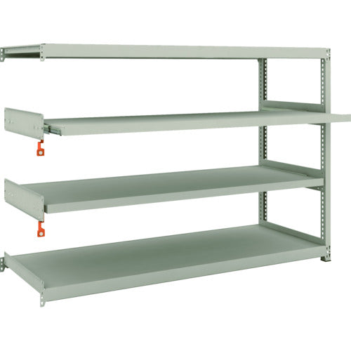 TRUSCO スチールラック M2型軽中量棚 1760X600XH1200 4段うちスライド2段 連結