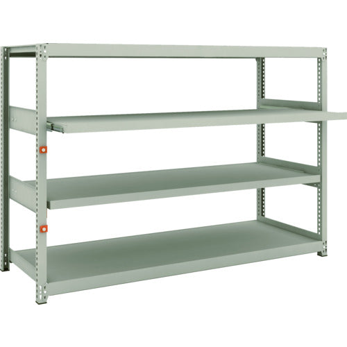 TRUSCO スチールラック M2型軽中量棚 1760X600XH1200 4段うちスライド2段 単体