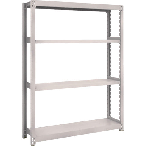 TRUSCO スチールラック M2型軽中量棚 1160×300×H1500 4段 単体 ネオグレー