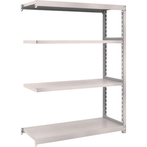 TRUSCO スチールラック M2型軽中量棚 1160×450×H1500 4段 連結 ネオグレー