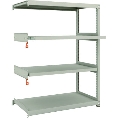 TRUSCO スチールラック M2型軽中量棚 1160×600×H1500 4段うちスライド2段 連結