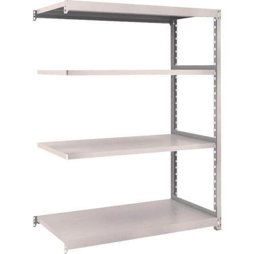 TRUSCO スチールラック M2型軽中量棚 1160×600×H1500 4段 連結 ネオグレー