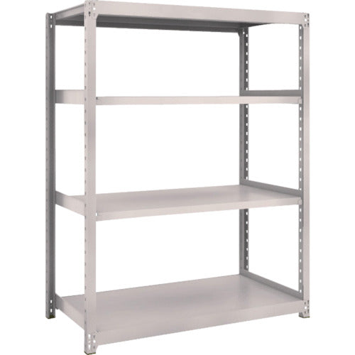 TRUSCO スチールラック M2型軽中量棚 1160×600×H1500 4段 単体 ネオグレー