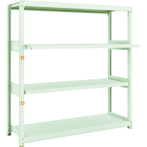 TRUSCO スチールラック M2型軽中量棚 1460×450×H1500 4段うちスライド2段 単体