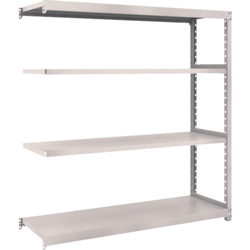 TRUSCO スチールラック M2型軽中量棚 1460×450×H1500 4段 連結 ネオグレー