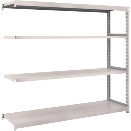 TRUSCO スチールラック M2型軽中量棚 1760×450×H1500 4段 連結 ネオグレー