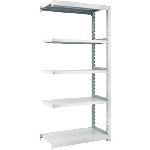 TRUSCO スチールラック M2型軽中量棚 860×450×H1800 5段 連結 ネオグレー