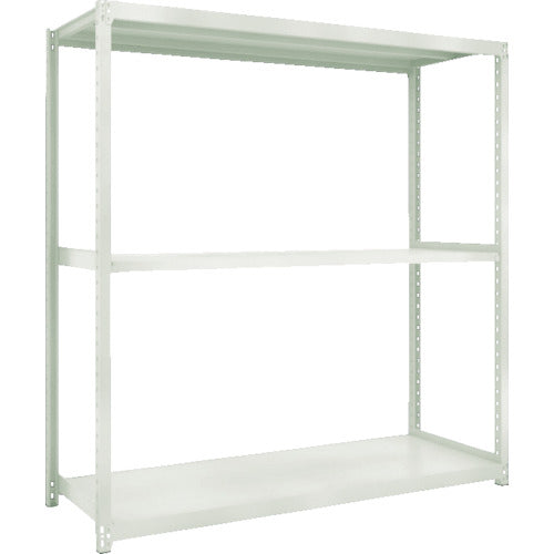 TRUSCO スチールラック M2型軽中量棚 860X600XH1800 3段 単体 ネオグレー