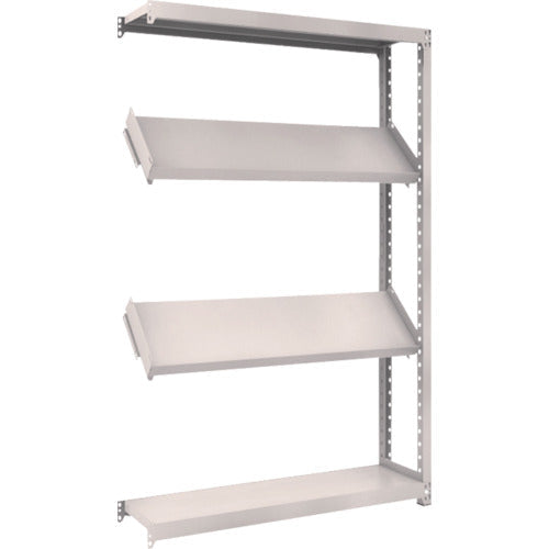 TRUSCO スチールラック M2型棚 1200X300XH1800 4段 傾斜2段 連結