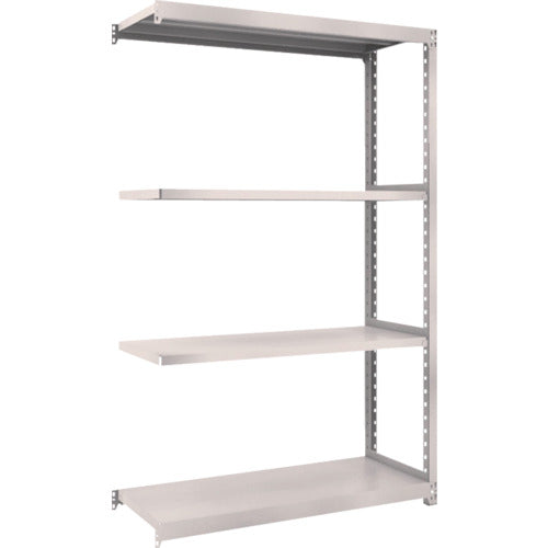 TRUSCO スチールラック M2型軽中量棚 1160×450×H1800 4段 連結 ネオグレー